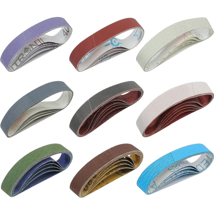 45 Stück 1,9 x 30,5 cm Ersatz-Messerschärfer-Schleifband-Set für Arbeit, scharfe Messer- und Werkzeu