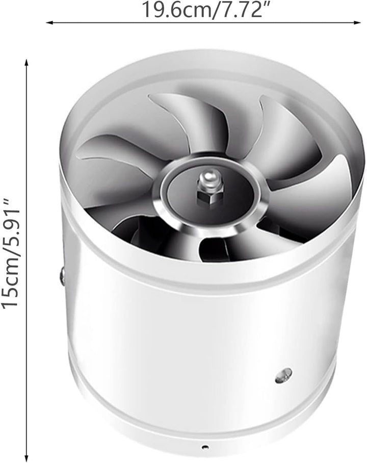 Abluftventilator 200mm Inline Rohrventilator, 1000m³/h Abluft Zuluft Rohrlüfter Industrielüfter Ener