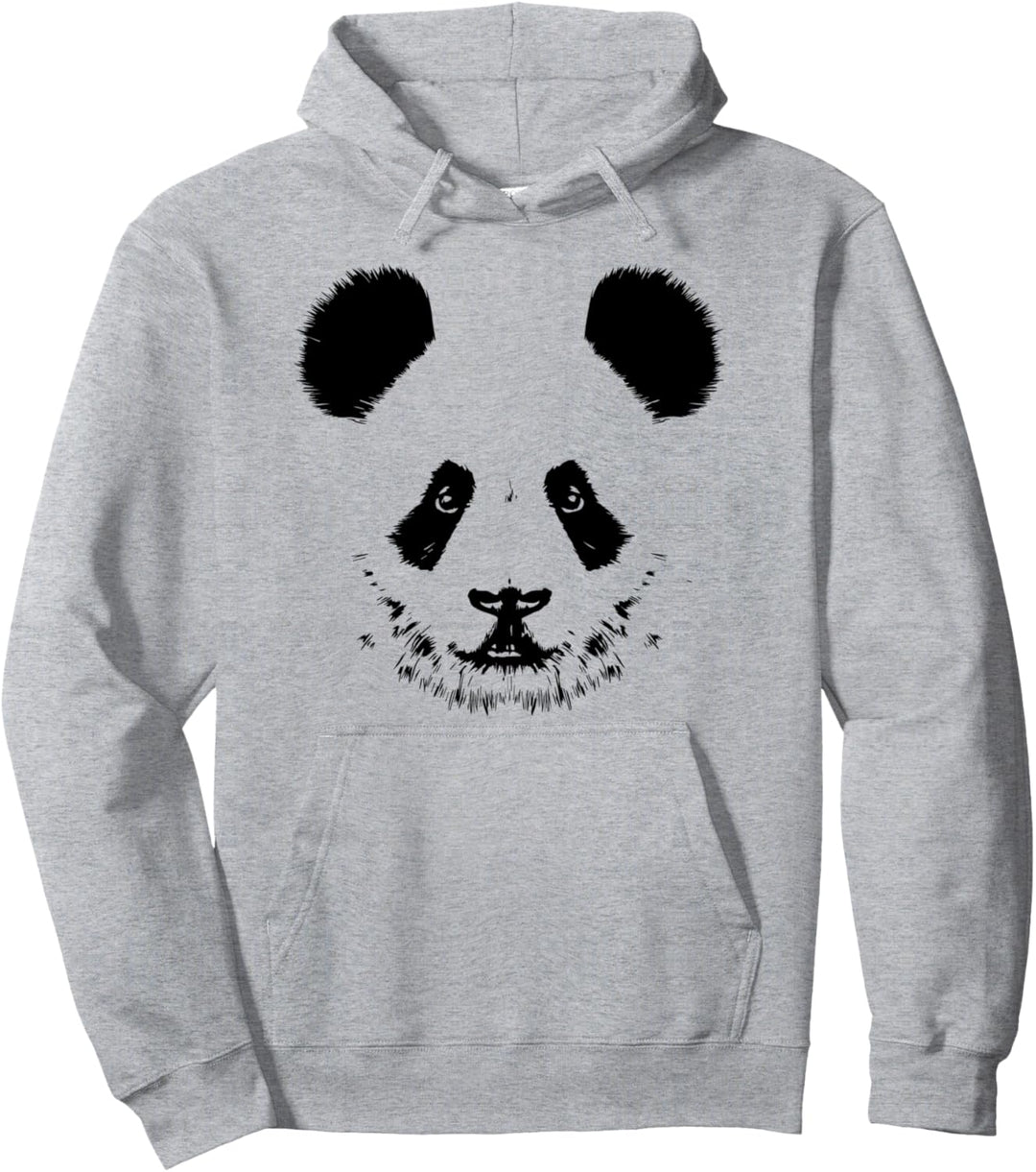 Grosser Panda-Gesicht. Pullover Hoodie