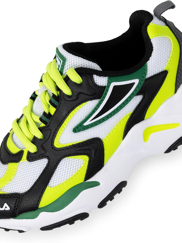FILA Unisex Kinder Cr-cw02 Ray Tracer Kids Sneaker 34 EU Black Acid Lime, 34 EU Black Acid Lime