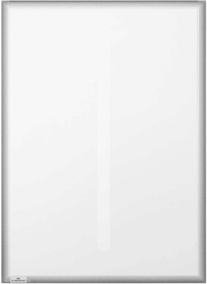 Durable 502257 Infotasche A3 statisch haftend, UV-beständig für Glasflächen, grau, 5 Stück, 5 Stück