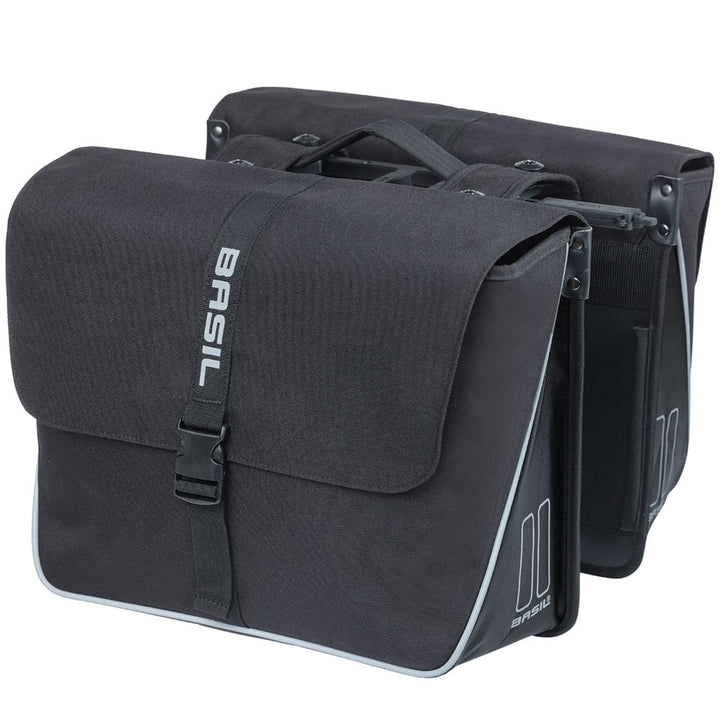 Basil B.V. Unisex – Erwachsene Basil Forte Mik Gepäckträgertaschen, Schwarz, 41x15x34cm