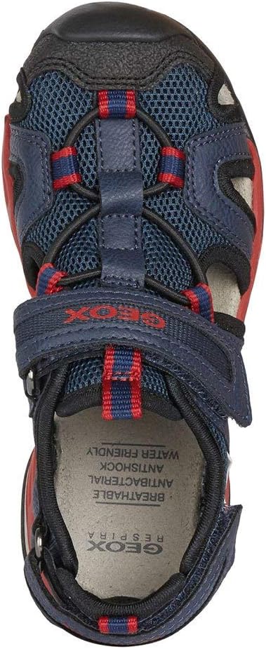 Geox Jungen J Borealis Boy BSandalen 27 EU Navy Red, 27 EU Navy Red