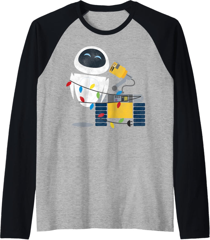 Disney Pixar Wall-E Eve Weihnachten Light Wrap Raglan