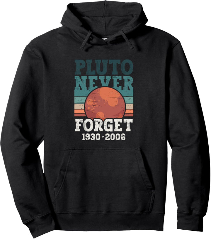 Pluto Planet Zwergplanet Sonnensystem Retro Vintage Pullover Hoodie