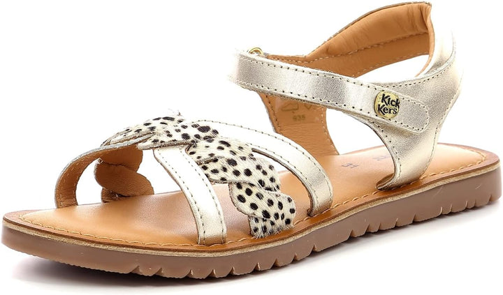 Kickers Mädchen Betty Sandale 30 EU Gold Pony, 30 EU Gold Pony