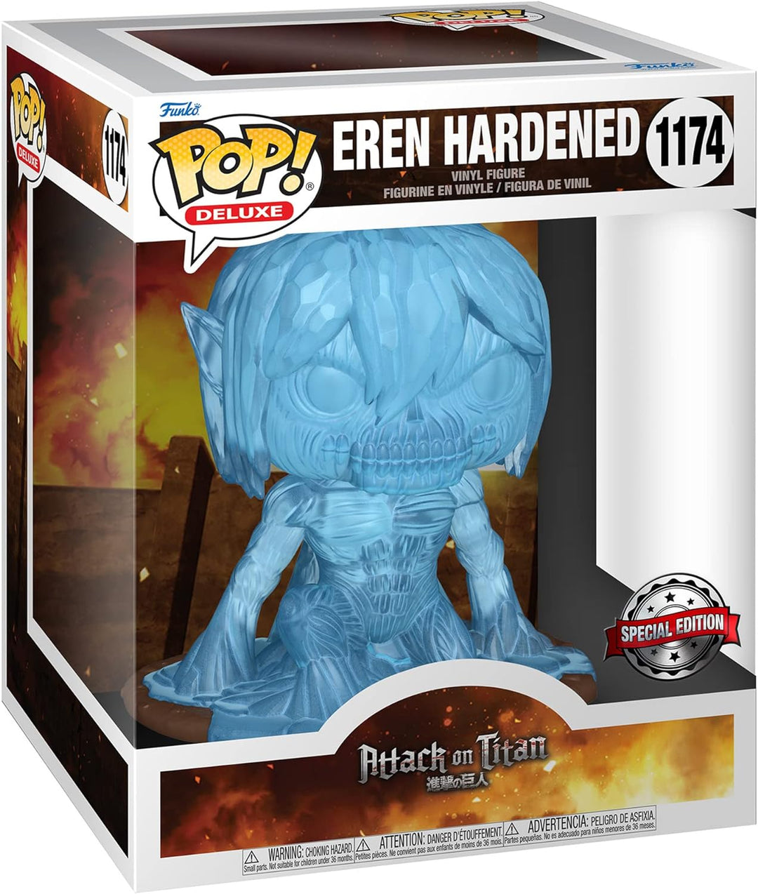 POP Funko Deluxe: Attack on Titan S3 - Eren Hardened (Special Edition) #1174 Vinyl Figure