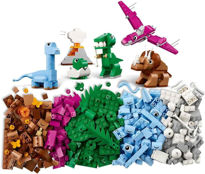 LEGO Classic Kreative Dinosaurier, Bauset mit Modellen und Tierfiguren aus Steinen, fantasievolles S