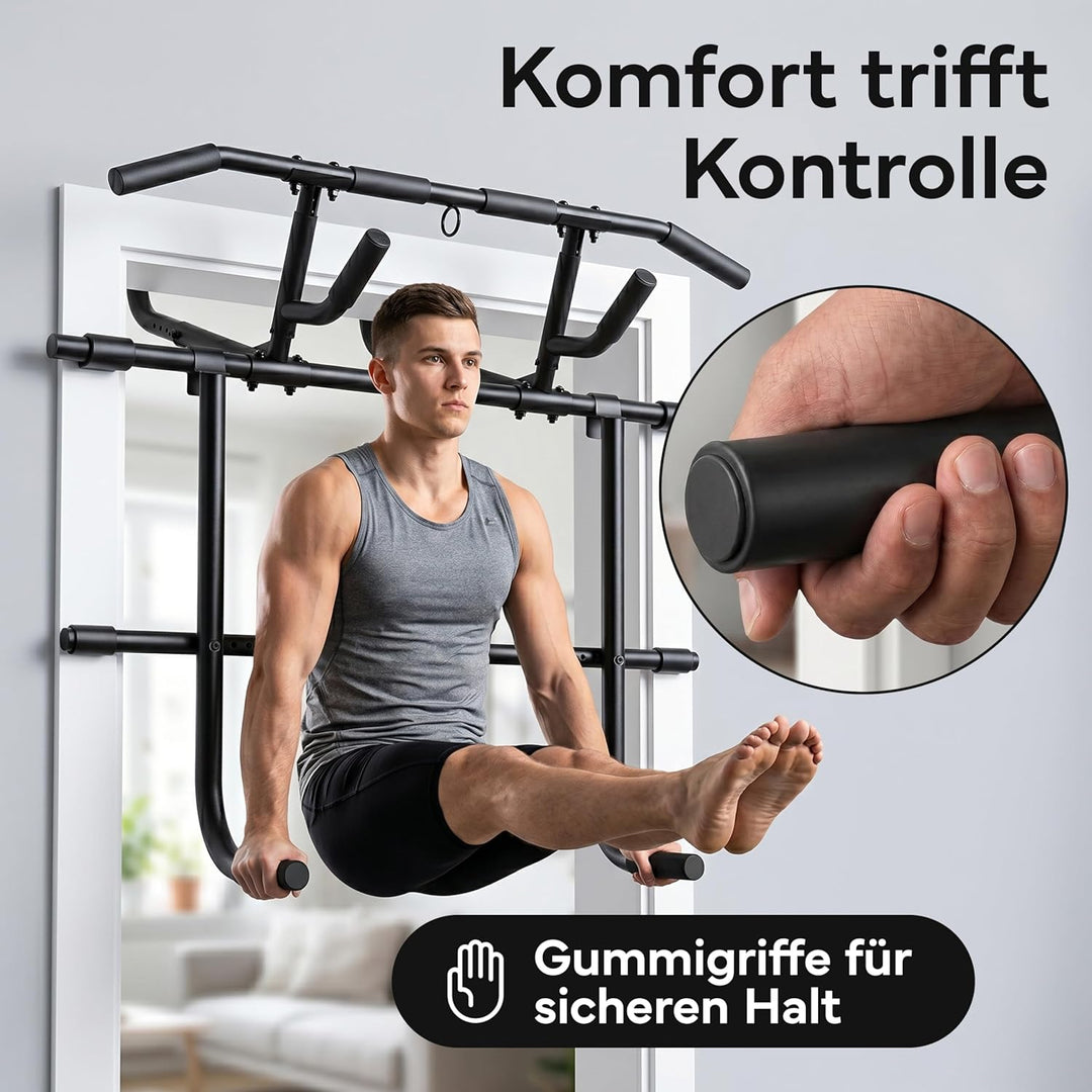 NEOLYMP Premium Klimmzugstange Türrahmen - Türreck mit einstellbarer Höhe, Breite & Tiefe 15–43 cm -