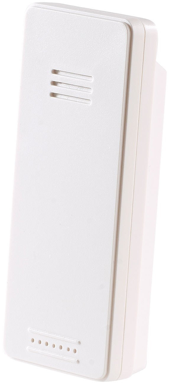 infactory Wetterstation mit Strom: Funk-Wetterstation mit Aussensensor, Wecker & USB-Ladeport (2 Amp