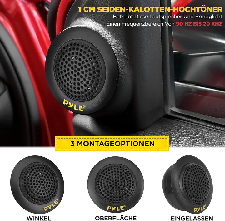 Pyle PLG6C Passiv Lautsprecher + 16,5cm (6,5'' Zoll) + 400 Watt + Gelbe Lautsprecher/Speaker + Com