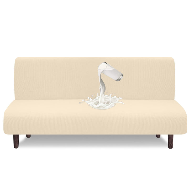 Granbest wasserdichte Armlose Futon Abdeckung, Hoher Stretch Futon Schutz für Faltendes Schlafsofa A