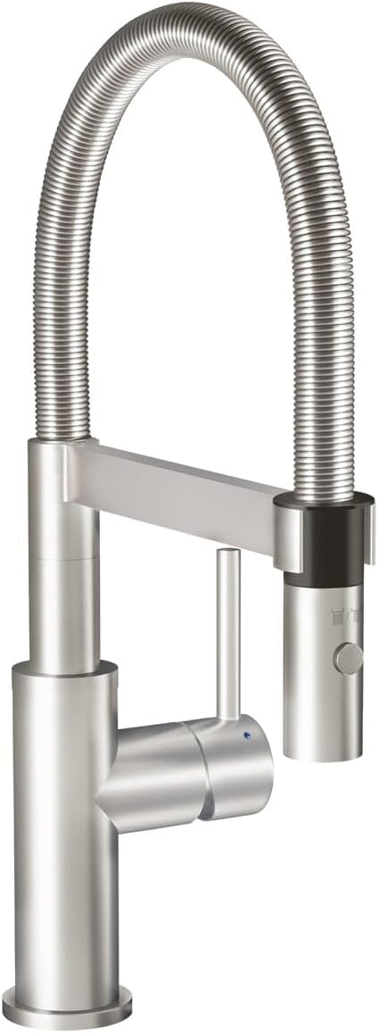 Villeroy &amp; Boch 927300 Steel Expert Compact Spültischarmatur, Edelstahl massiv Edelstahl Massiv Flac