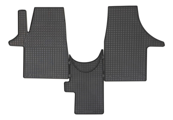 PETEX 68510 Gummimatten für passend für T5 ab 37742 / T6 ab 42156 Führerhaus 2-Sitzer Fussmatten sch
