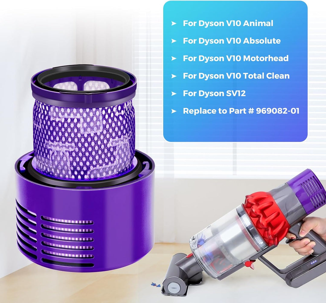 Filter für Dyson V10 SV12, Ersatz Filter für Dyson Staubsauger V10 SV12 Waschbar Cyclone Animal Abso