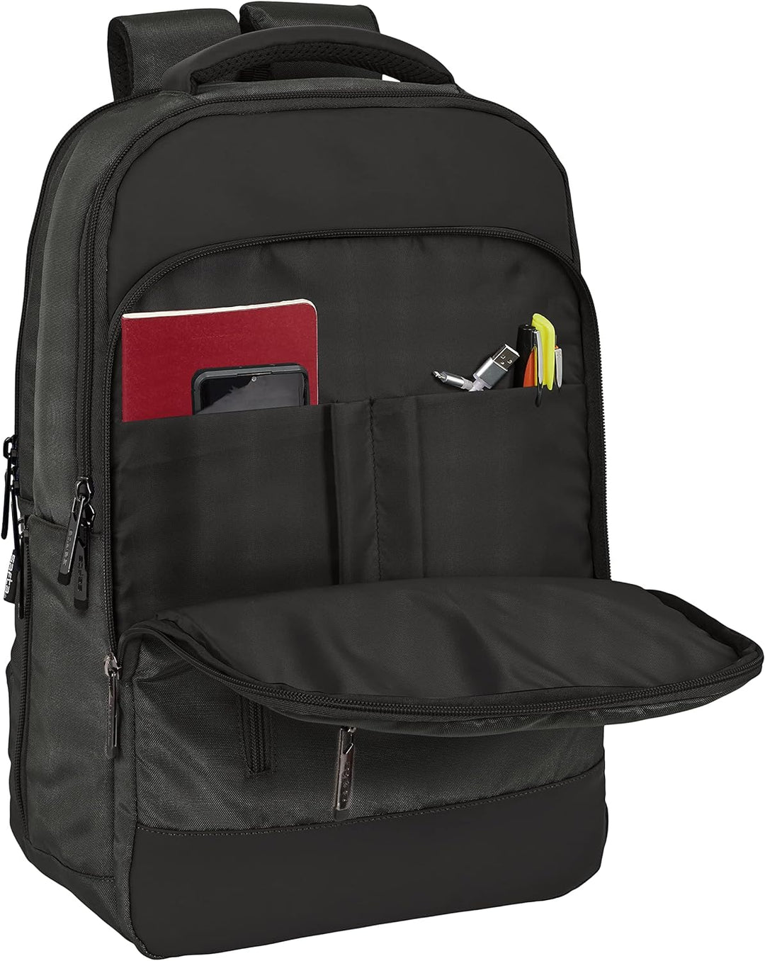 safta Unisex Kinder Tragbarer Rucksack 15,6 Zoll + Tablet + USB Business Grey 29 x 44 x 15 cm, bunt,
