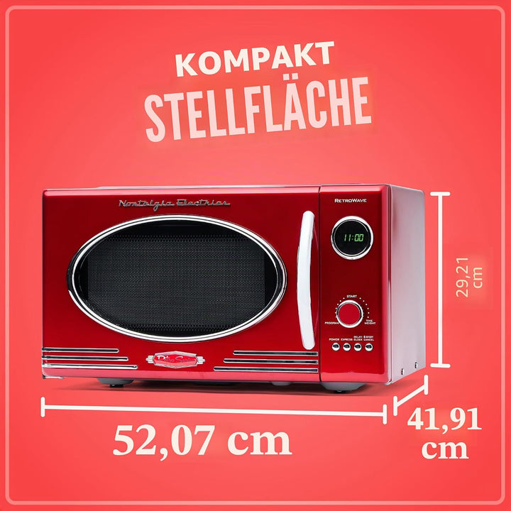 Nostalgia Mikrowelle - Rot