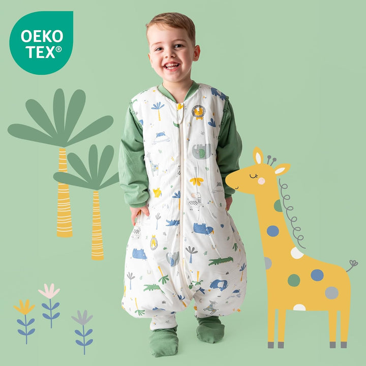 Schlummersack Baby Schlafsack mit Füssen Winter 3.5 Tog OEKO-TEX | Schlafsack mit Beinen und verläng
