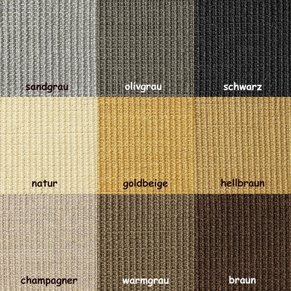 Kratzbaumland Premium-Sisalteppiche für Kratzmöbel/Kratzbretter/Kratzbäume: 1,0x2,0 Meter (2,0 m²),