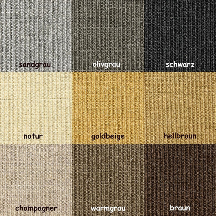 Kratzbaumland Premium-Sisalteppiche für Kratzmöbel/Kratzbretter/Kratzbäume: 1,0x2,0 Meter (2,0 m²),