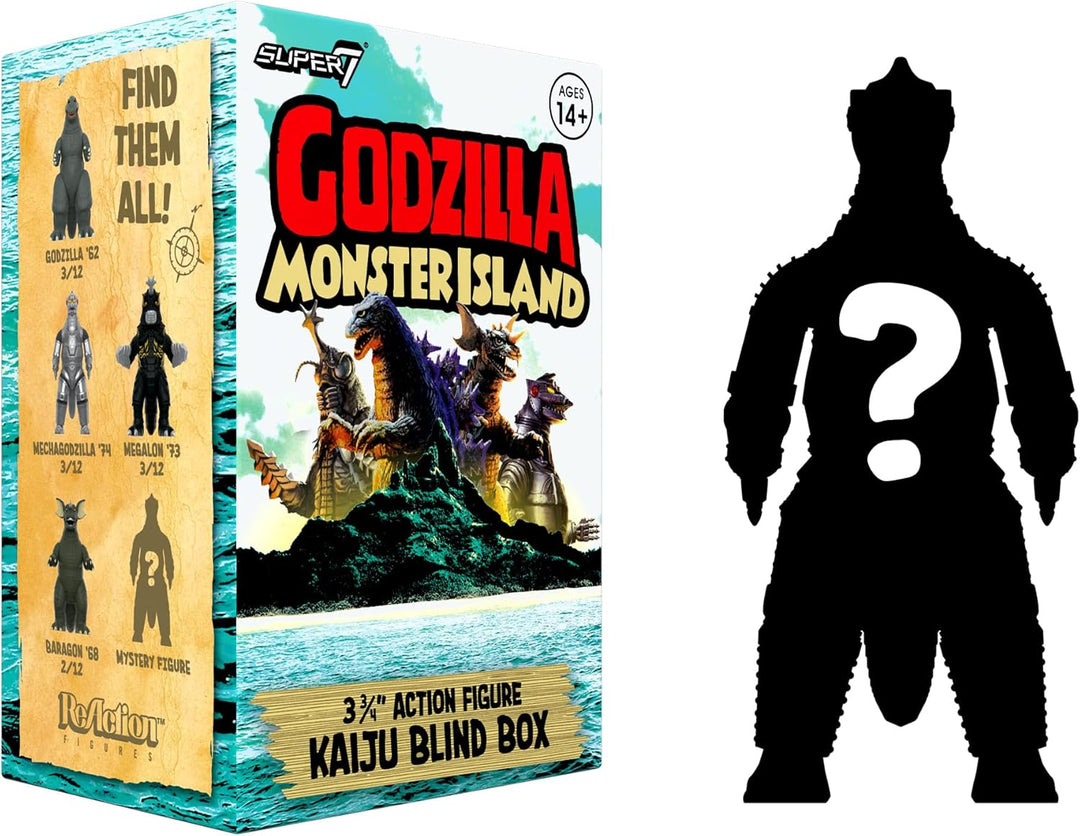 Super7 Toho Blind Box Wave 07 (Monster-Insel), Blind Box Flat, Set mit 12 Actionfiguren, Blind Box 3