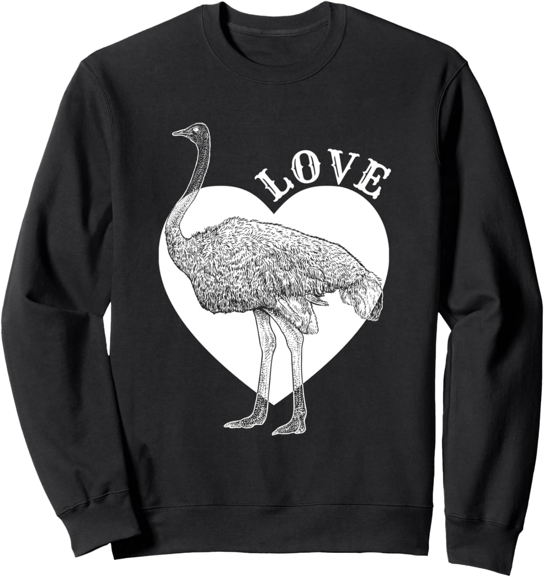 Vogel Strauss Landwirt Lustiges Geschenk Fun Sweatshirt
