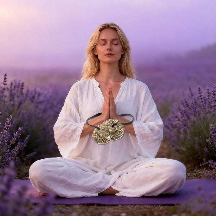 Tibetische Zimbeln - Entspannende Spirituelle National - Meditation und Yoga Ritual Instrument - Für