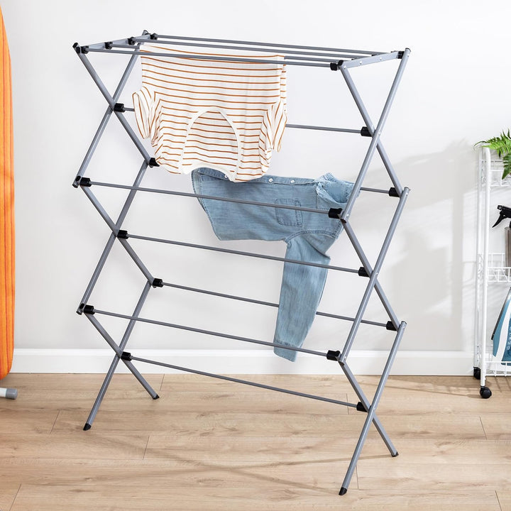 Honey Can Do Trockengestell für Kleidung, faltbar, Oversize, DRY-09066, Silber, 22,7 kg, Silber