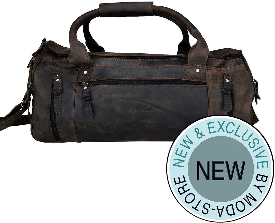 Greenburry Weekender - Vintage Revival Leder - Abnehmbarer Schultergurt mit Polster - Extra grosse R