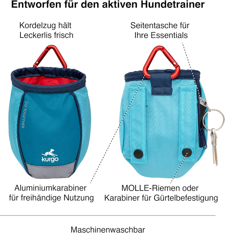 Kurgo Go Stuff-It Futterbeutel, Hält Hunde-Leckerlis frisch, Ideal für Hundetrainings, 11 cm breite