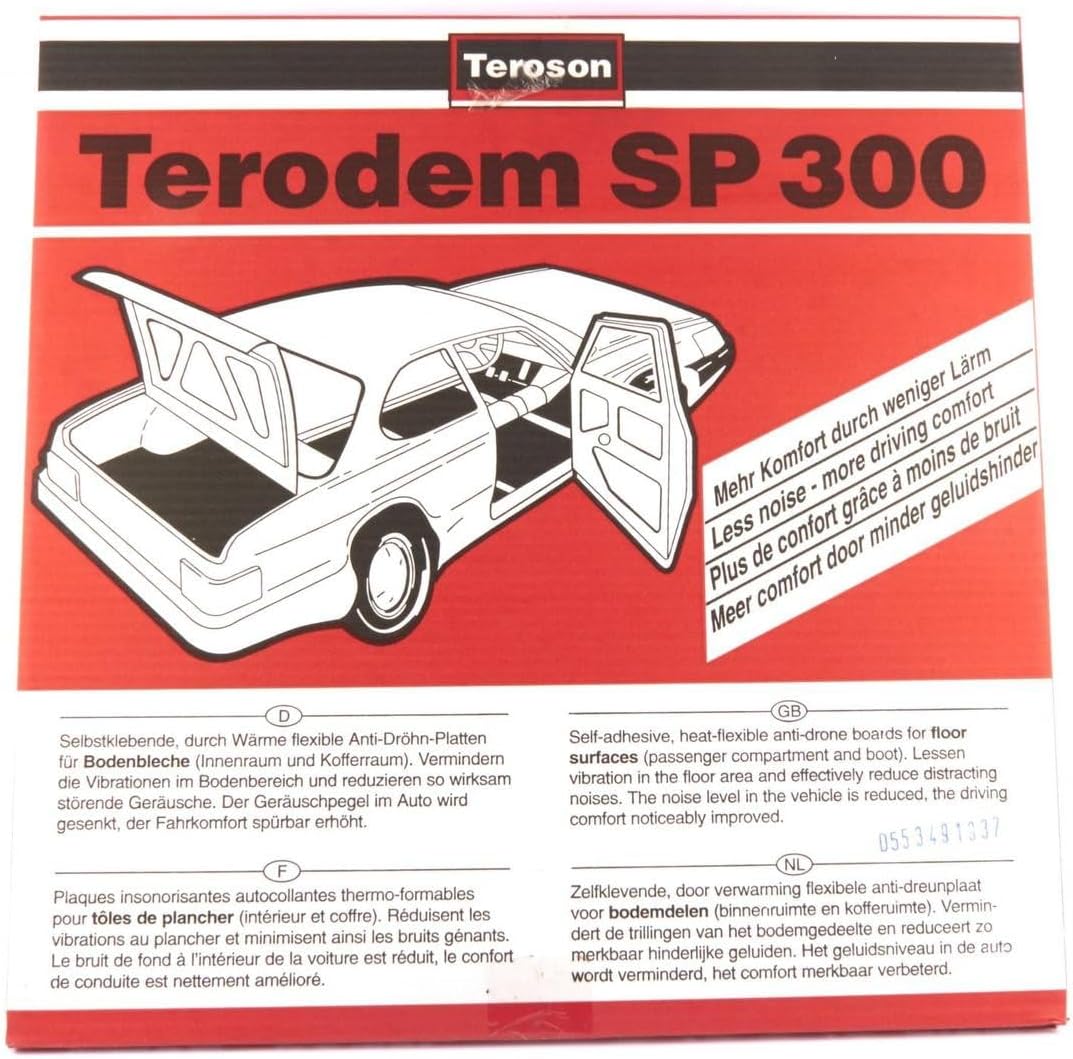 Teroson 150055 Schalldämmmatten, 50 x 50 cm