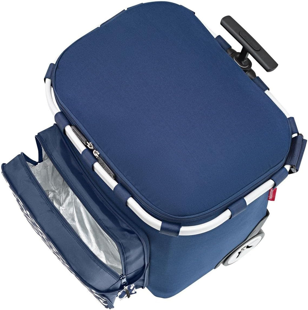 Reisenthel Carrycruiser Plus Einkaufstrolley Signature Navy blau Polyestergewebe, Aluminiumrahmen, w