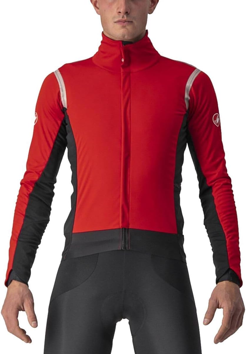 CASTELLI Herren Alpha Ros 2 Jacket Jacket L RED/SILVER REFLEX-DARK GRAY, L RED/SILVER REFLEX-DARK GR