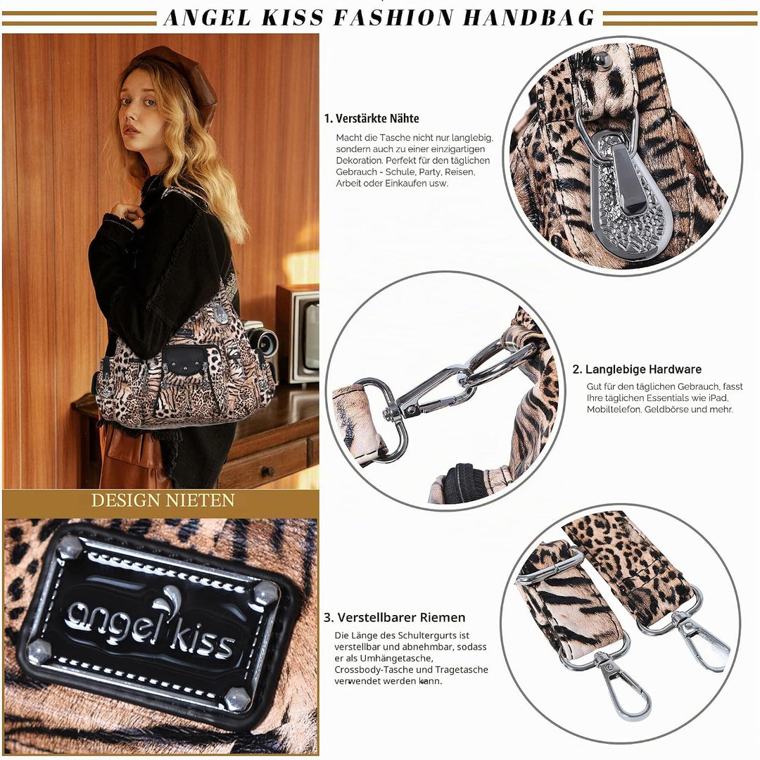 Angel Kiss Xs160199-1 Schulterhandtaschen Braun / Schwarz, Braun / Schwarz