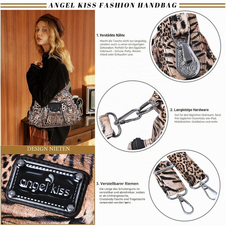 Angel Kiss Xs160199-1 Schulterhandtaschen Braun / Schwarz, Braun / Schwarz