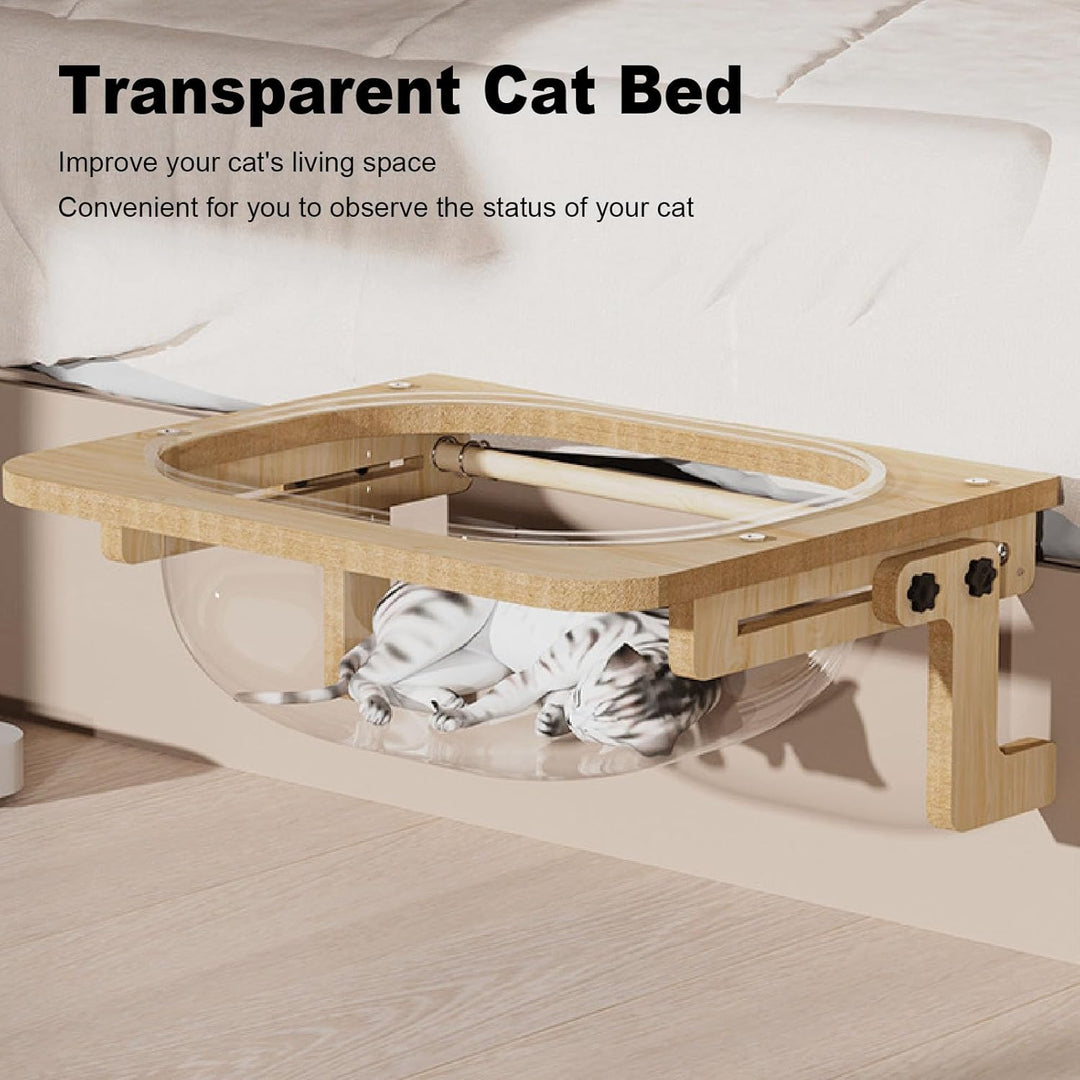 Transparentes Hängendes Katzenbett, Durchsichtige Katzenfenster-Hängematte, Platzsparendes Katzen-Wa