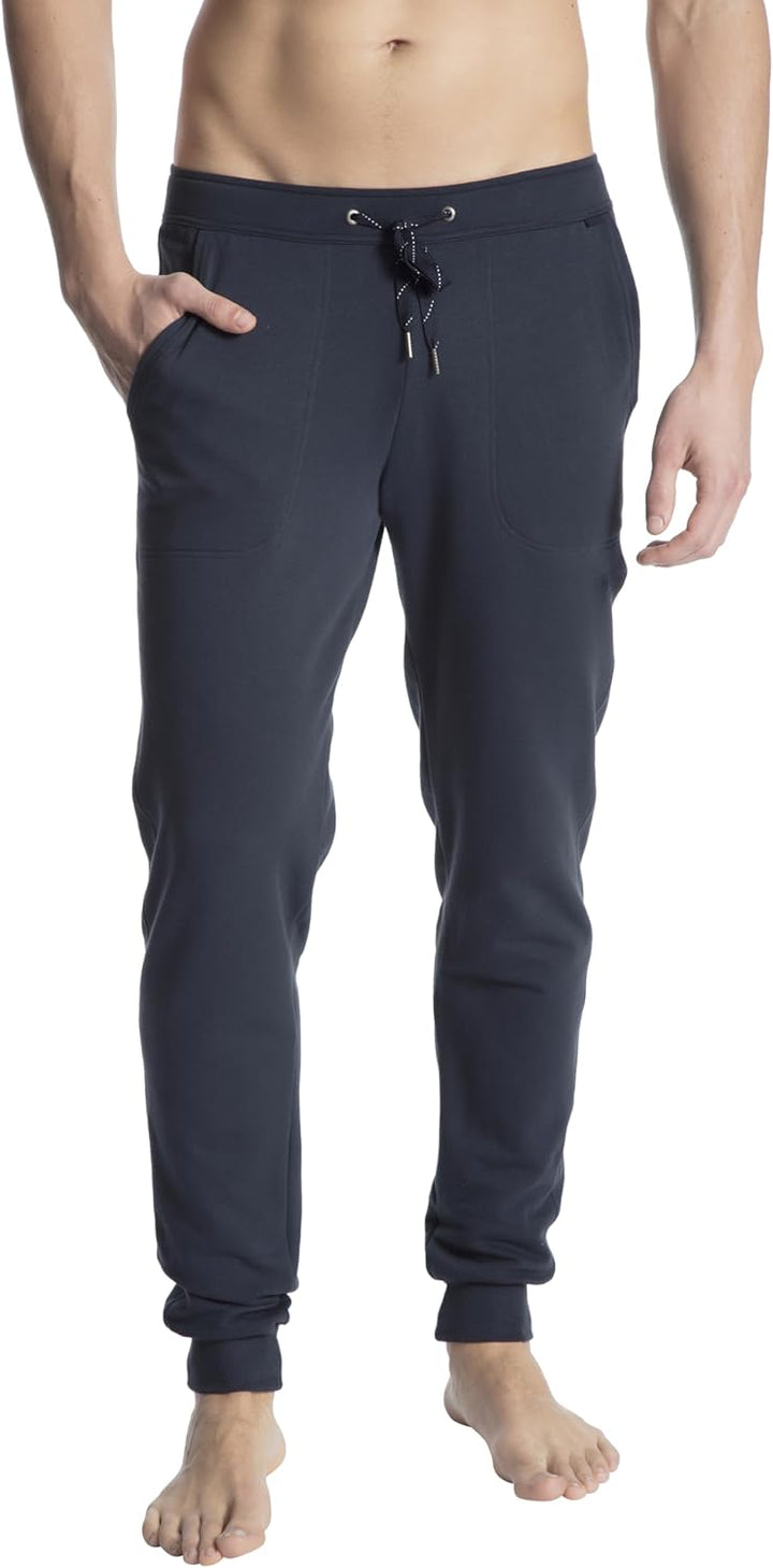 CALIDA Remix Basic Lounge Jogginghose Herren, mit Seitentaschen 58W Dark Sapphire, 58W Dark Sapphire