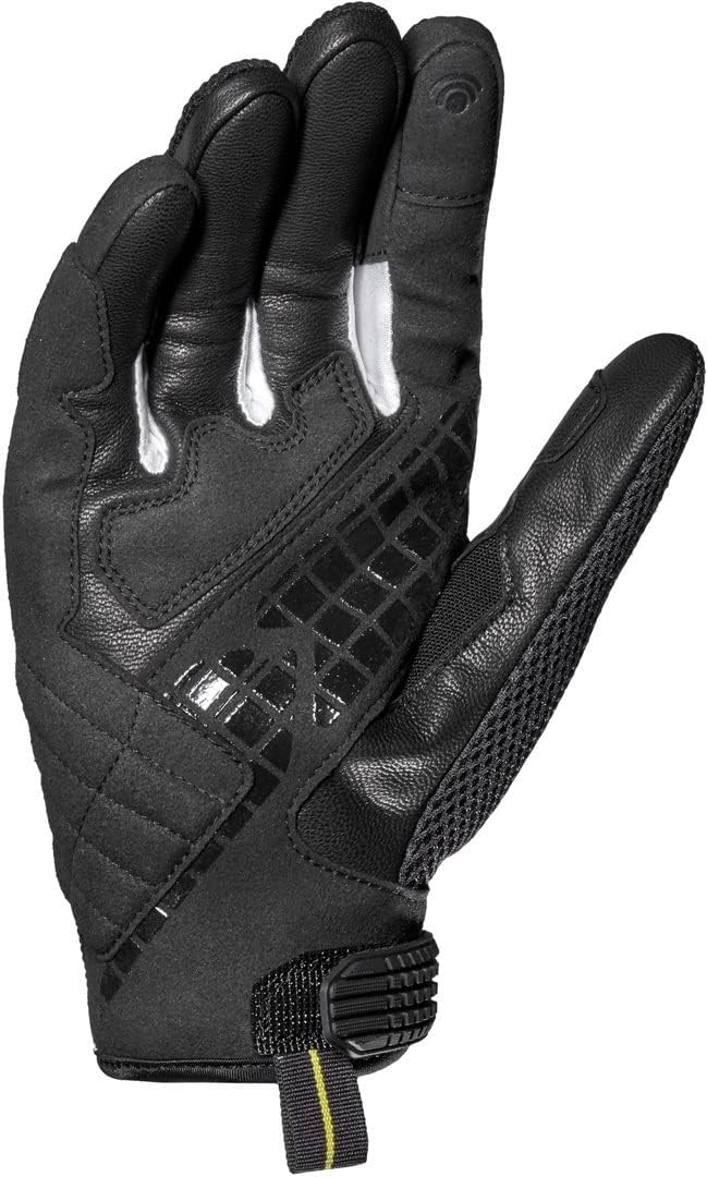 Spidi G-Carbon, Motorradhandschuhe, Farbe Schwarz-Weiss, Grösse XXL, mit Resistiver Touchscreen-Funk