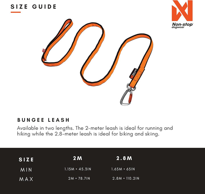 Non-stop dogwear Bungee Leash 2.0 | 2,8m | 1641 | bikejøring, Scootering, skijøring