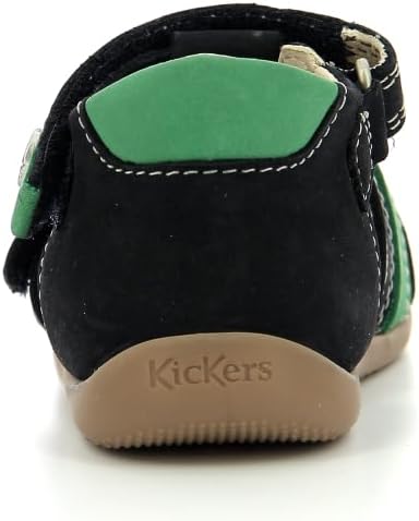 Kickers Jungen BipodSandale 18 EU Marinegrün, 18 EU Marinegrün