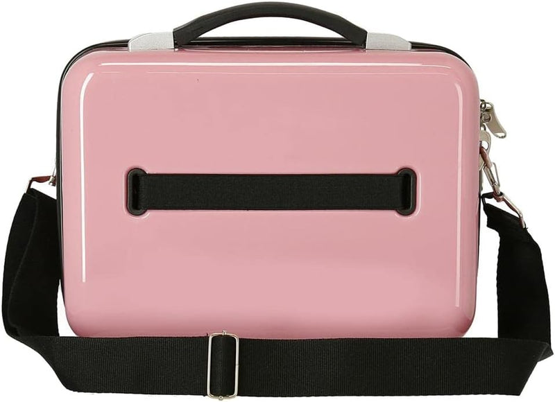 Disney Anpassbare Kulturtasche mit Umhängetasche, rosa, 29 x 21 x 15 cm, starr, ABS 9,14 l Makeup Ta