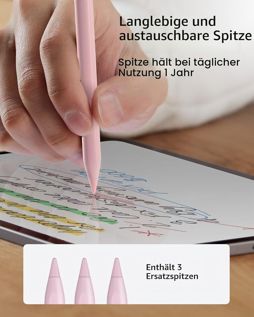 ESR Stift für iPad 2018-2026, Pencil mit Tilt Sensitivity, Palm Rejection | Stift mit Handflächenabw