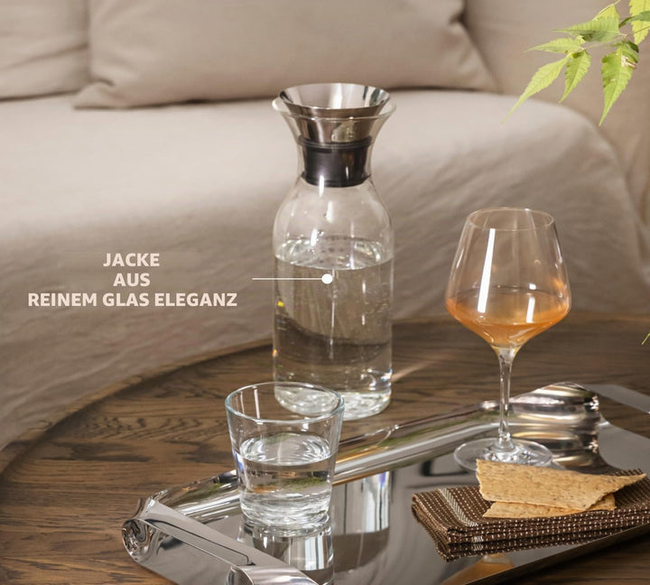 EVA SOLO | Kühlschrankkaraffe 1,0 l Pearl beige |Passt in die meisten Kühlschranktüren | Pearl beige
