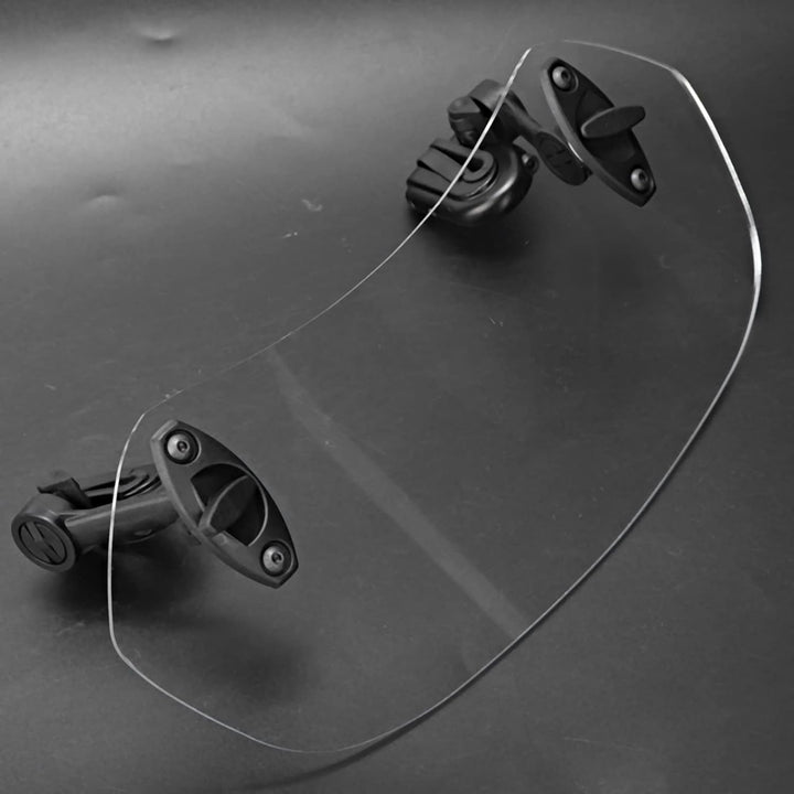 BOROCO Windschutzscheibe, Windabweiser Motorrad, Universal Motorrad Verstellbarer Clip auf Windschut