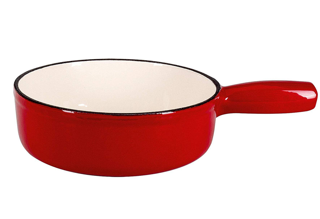 Käsefondue topf Rot - Schwarz Gusseisen