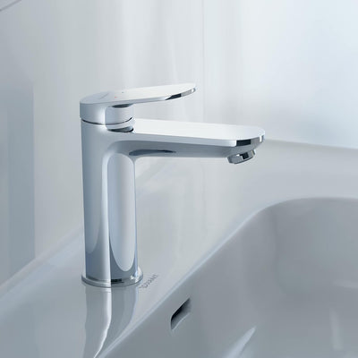 Duravit Wave Waschtischarmatur, Grösse S (Auslauf Höhe 77 mm), wassersparende Waschbecken Armatur (M