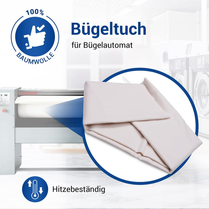 VIOKS Walzenbezug für Mangel Bügelmaschine, Mangeltuch 65 cm für Automatische Bügelmaschine Walzenbe