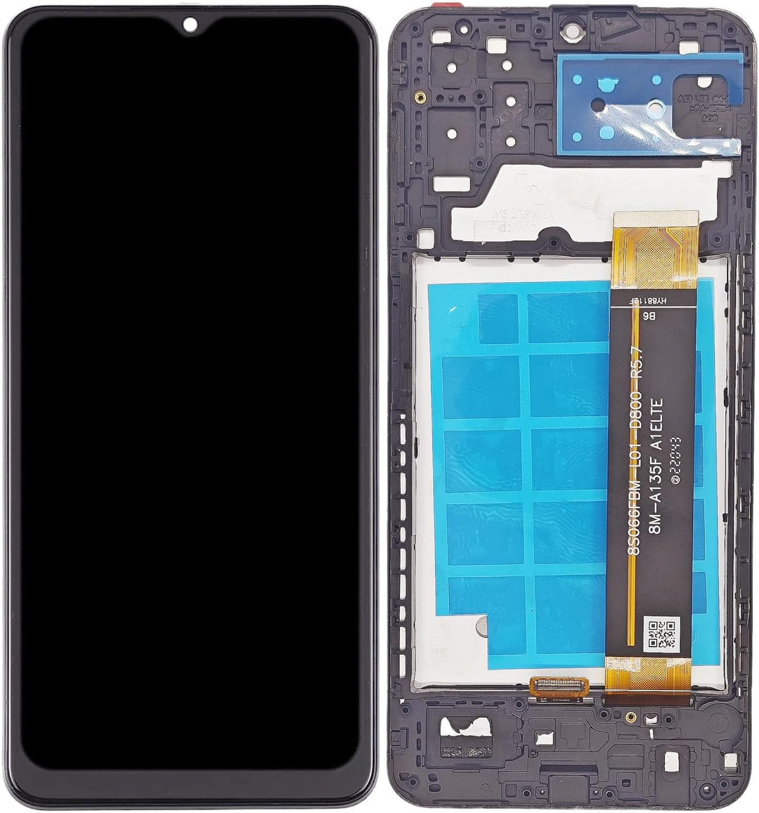 ZTOOYO Ersatzdisplay für Samsung Galaxy A13 4G mit Rahmen für Samsung A13 LTE Bildschirm Ersatzset A