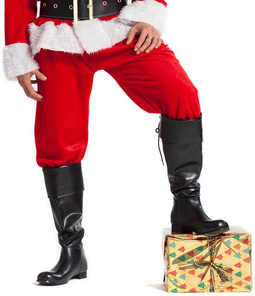 Boland - Stiefel, mit langem Schaft und Stulpkragen, Schnürung hinten, Boot Adventure, Weihnachten,