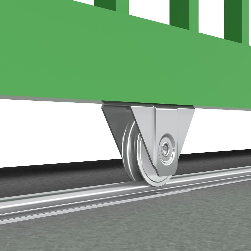 Ergänzungsset Schiebetorbeschlag SLID'UP 1600 mit Bodenlaufschiene 585 cm (3x 195 cm) für Tore bis 4